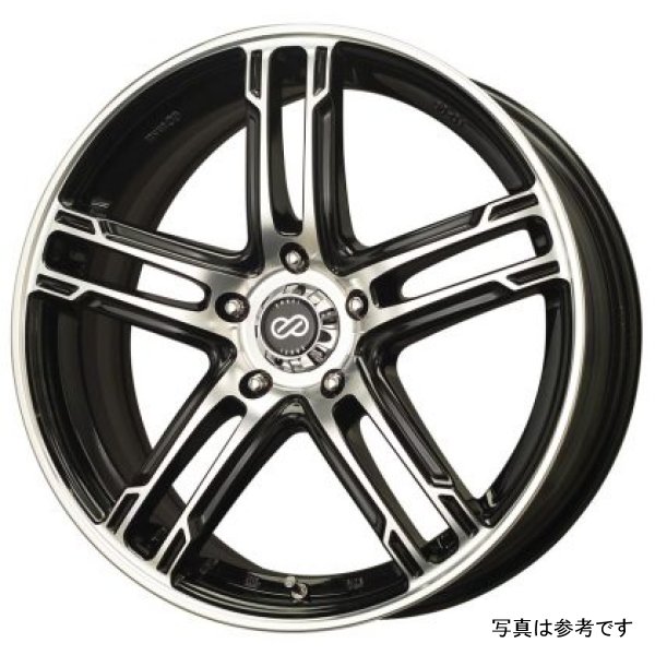 Enkei FD-05 18x7.5 5x114.3 45mm Offset Black Machined Wheel enk434-875-6545BKM WO店の通販は