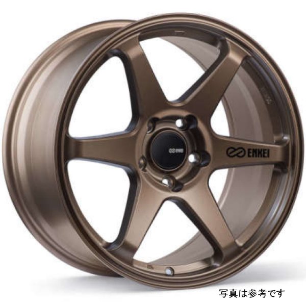 Enkei T6R 18x8.5 45mm オフセット 5x100 ボルト Pattern 72.6 Bore Matte Bronze ホイール ENK539-885-8045ZP WO店