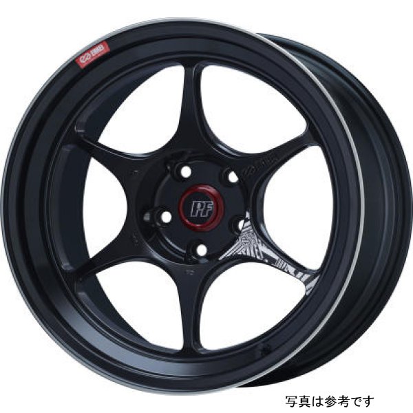 Enkei PF06 18x9.5 5x114.3 27mm オフセット 75mm Bore ブラック Machined ENK545-895-6527BKM WO店