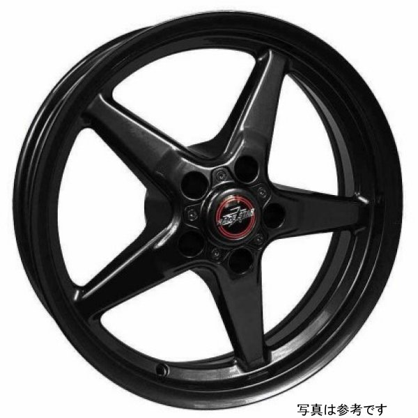 Race Star 92 Drag Star ブラケット Racer 17x4.5 5x4.75BC 1.75BS Gloss ブラック ホイール RST92-745242B WO店