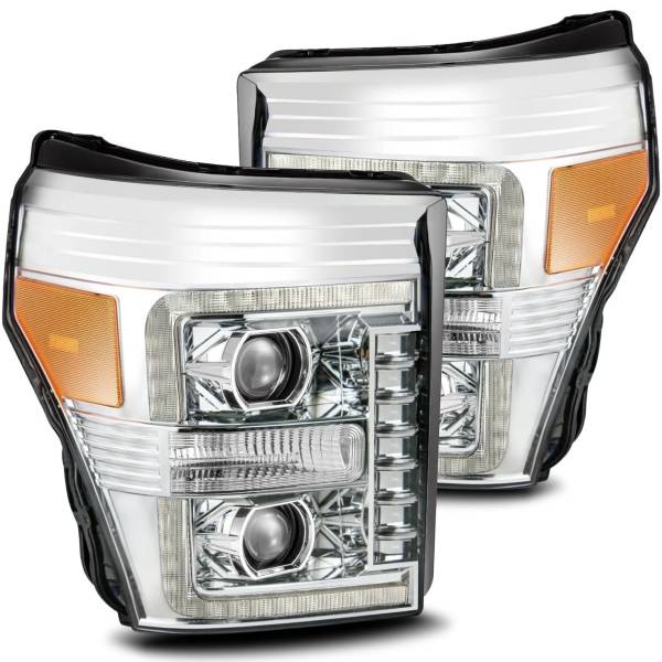 AlphaRex PROシリーズ プロジェクターヘッドライト Plank Style Design クローム 11年-16年 フォード F-250 SD ARX880141 WO店