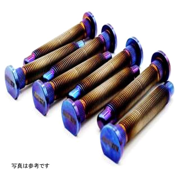 BLOX Racing Titanium Extended Wheel Studs M12X1.5mm 8Pcs ホンダ Fitment - Burnt BLOBXAC-00176-B WO店