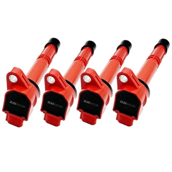 BLOX ホンダ K-Series Coil Pack Set of 4 レッド BLOBXIC-00005-4-RD WO店