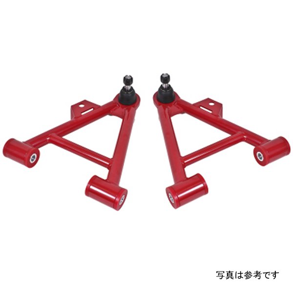 BMR 79-93 Fox Mustang ロワー Non-Adj. A-Arms (コイルオーバー Only) w/ STD. ボールジョイント (Poly) レッド BMRAA035R WO店