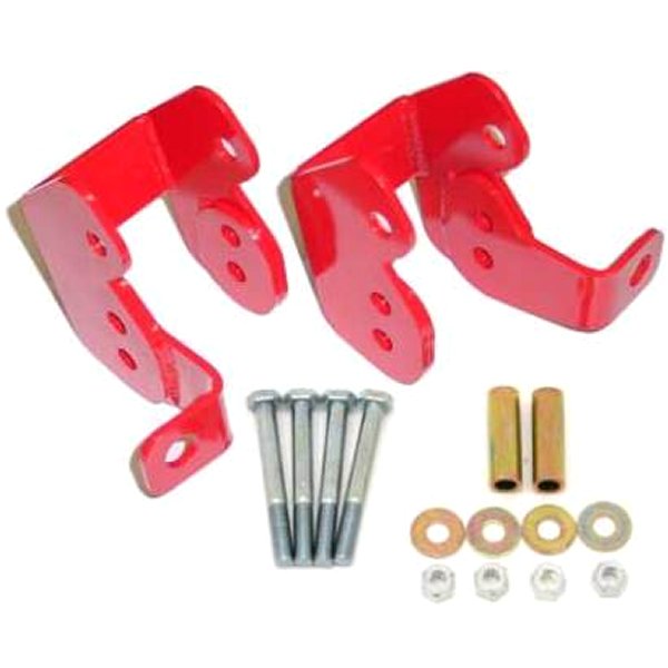 BMR 82年-02年 3rd Gen F-Body Bolt-On コントロールアーム Relocation ブラケット レッド BMRCAB002R WO店