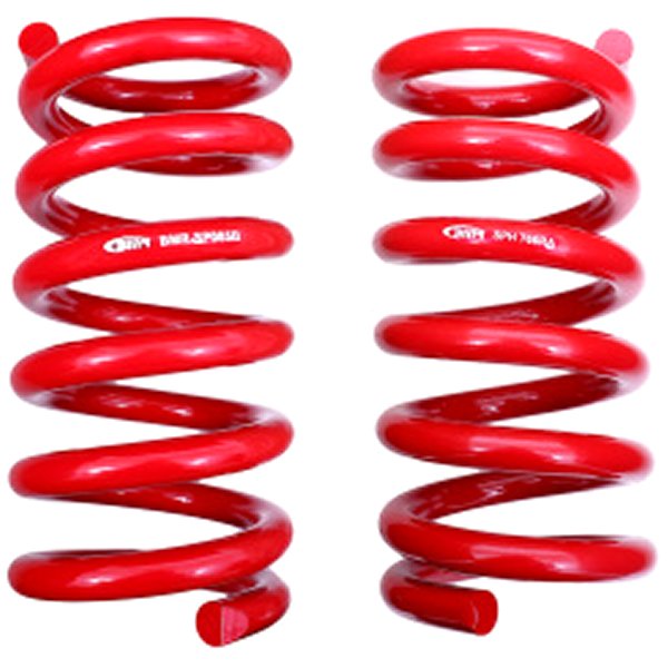 BMR 18年-20年 S550 Mustang GT MagneRide/15-20 GT350 Lowering Spring Set of リア only レッド BMRSPH767R WO店