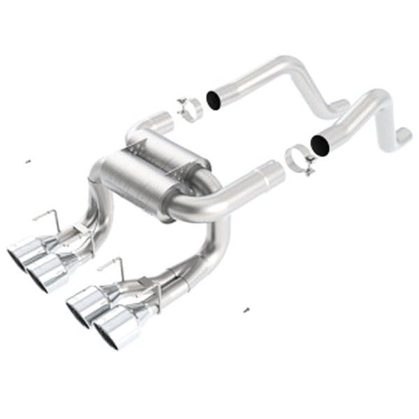 Borla 06-12 シボレー コルベット Z06/ZR1 6.2L/7.0L 8cyl Aggressive ATAK Exhaust (rear section only) BOR11822 WO店