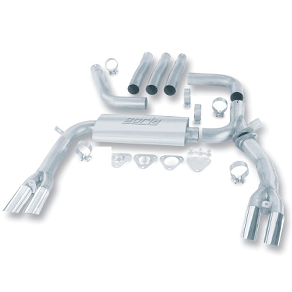 Borla 84-92 シボレー カマロ / ポンティアック Trans Am 5.0L/5.7L V8 3in Adj SS Cat-Back Exhaust w/ アダプターs BOR14888 WO店