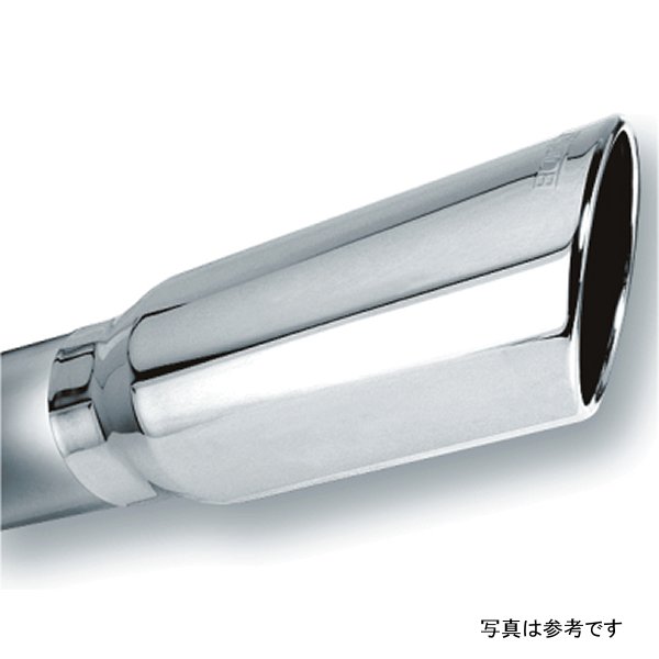 Borla 4in Inlet 5in Round Rolled Angle Cut w/ クランプ x 14in Long Exhaust Tip BOR20249 WO店