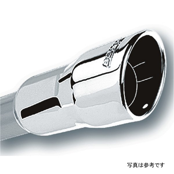 Borla 3in Inlet 4.25in Round Rolled Angle Cut x 4in Long Universal エキゾースト Tips BOR20251 WO店