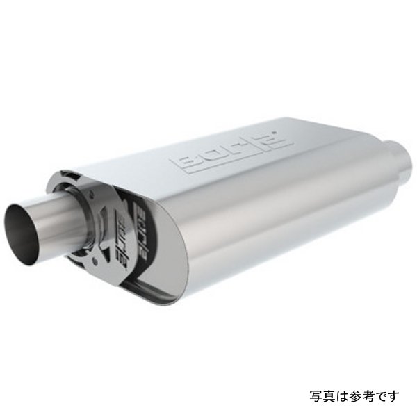 Borla CrateMuffler SBC Hot 350/383 3インチ オフセット/Center 14in x 4.35in x 9in オーバルマフラー BOR400840 WO店
