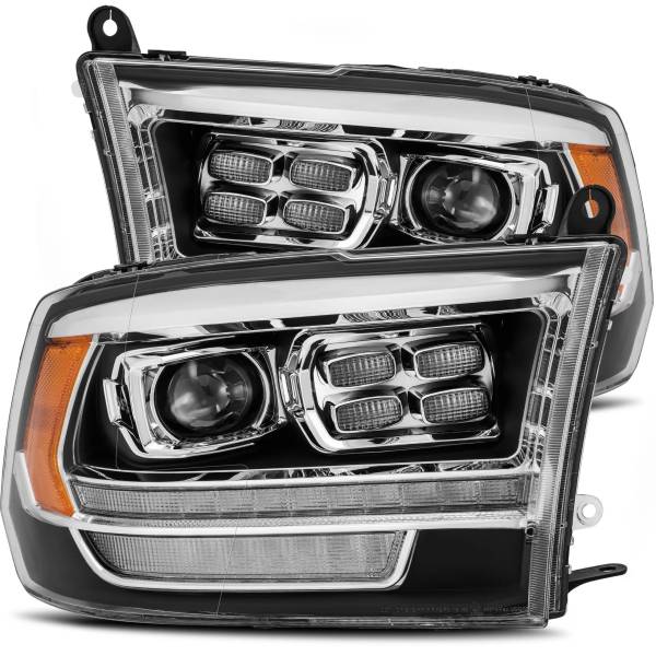 AlphaRex LUXXシリーズ LED プロジェクター ヘッドライト Plank Style ブラック 09年-18年 Dodge Ram 2500 ARX880526 WO店