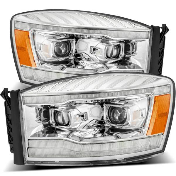 AlphaRex PROシリーズ プロジェクターヘッドライト Plank Style クローム 06年-08年 Dodge Ram 1500HD ARX880531 WO店