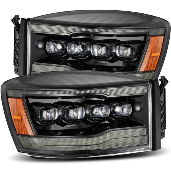 AlphaRex NOVAシリーズ LED プロジェクター ヘッドライト Plnk Style アルファブラック 06年-08年 Dodge Ram 1500HD ARX880538 WO店