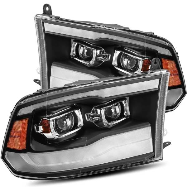 AlphaRex LUXXシリーズ LED プロジェクター ヘッドライト Plnk Style ブラック 09年-18年 Dodge Ram 1500HD ARX880539 WO店