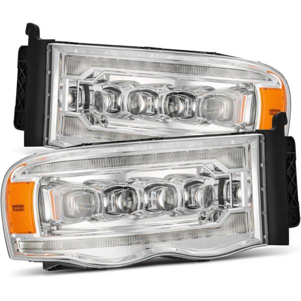 AlphaRex NOVAシリーズ LED プロジェクター ヘッドライト Plank Style クローム 02年-05年 Dodge Ram 1500 arx880565 WO店