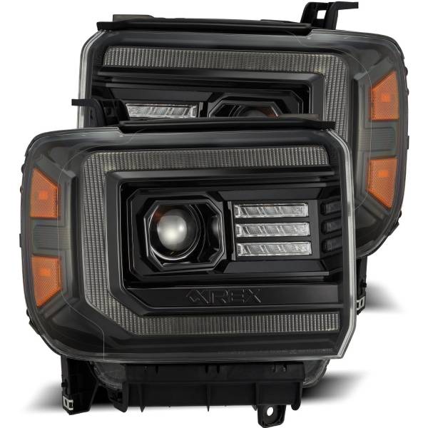 AlphaRex LUXXシリーズ LED プロジェクター ヘッドライト Plnk Style アルファブラック 14年-18年 GMC Sierra ARX880614 WO店 103,635円
