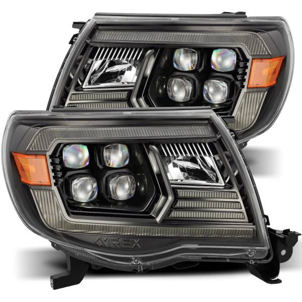 AlphaRex NOVAシリーズ LED プロジェクターヘッドライト Plank Style ブラック 05年-11年 トヨタ Tacoma ARX880744 WO店