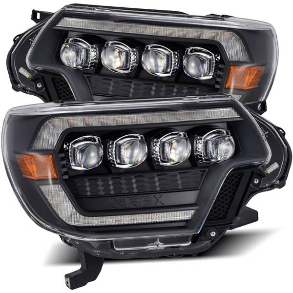 AlphaRex NOVAシリーズ LED プロジェクター ヘッドライト Plank Style ブラック 12年-15年 トヨタ Tacoma ARX880753 WO店