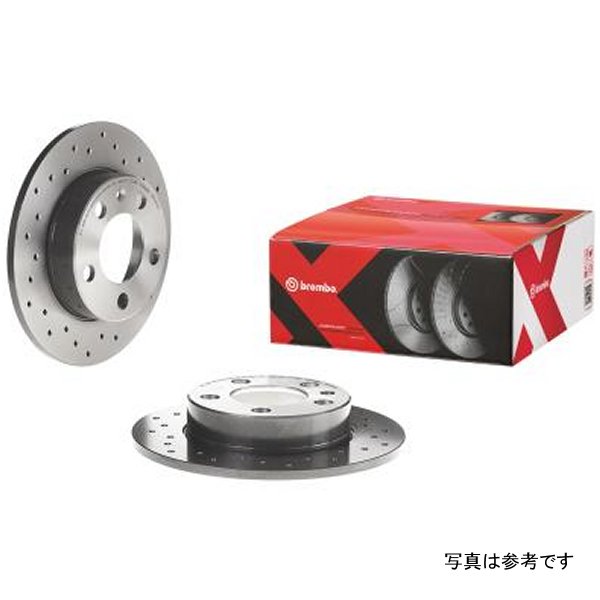 Brembo 2019 Audi A3 Quattro/19-20 Q3/15-20 S3 フロント Premium Xtra Cross Drilled UV Coated Rotor BRE09-C306-1X WO店