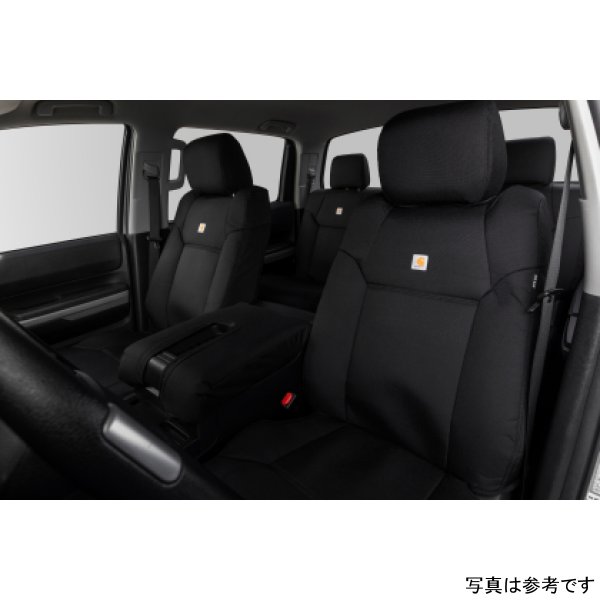 Covercraft 14-18 Chevrolet Silverado Carhartt PrecisionFit Custom Front Row Seat Covers - Blk CVRGTC1239ABCOBK WO店