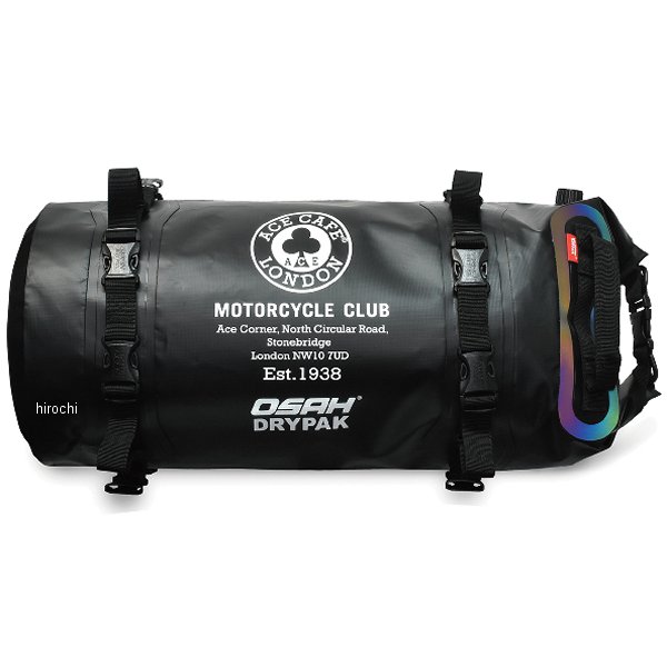 エースカフェロンドン ACE CAFE LONDON OSAH DRYPAK ウォータープルーフ テールパック 黒 25L ADB201WP WO店