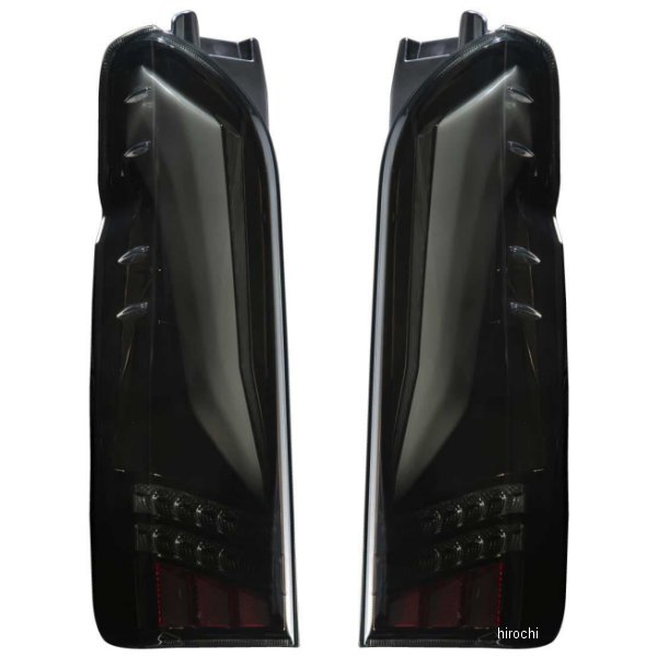 ヴァレンティ VALENTI LEDテール ULTRA Ω(オメガ) 200ハイエース ライトスモーク/ブラッククローム TT200HUO-SB-1 WO店