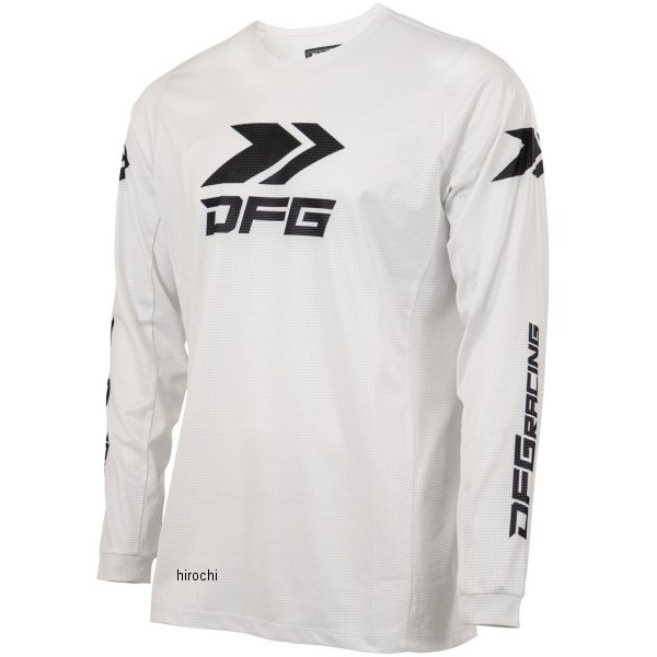 ディーエフジー DFG ソリッド ジャージ 白/黒 S G5703 WO店