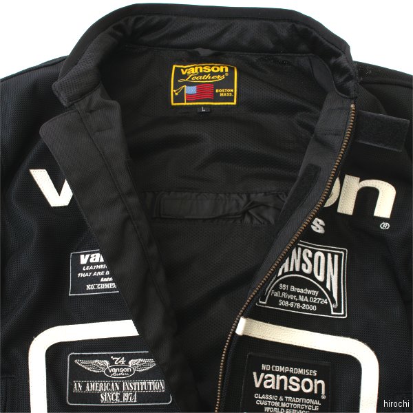 バンソン MA-1 ライダースジャケット メッシュ プロテクター付 黒 L