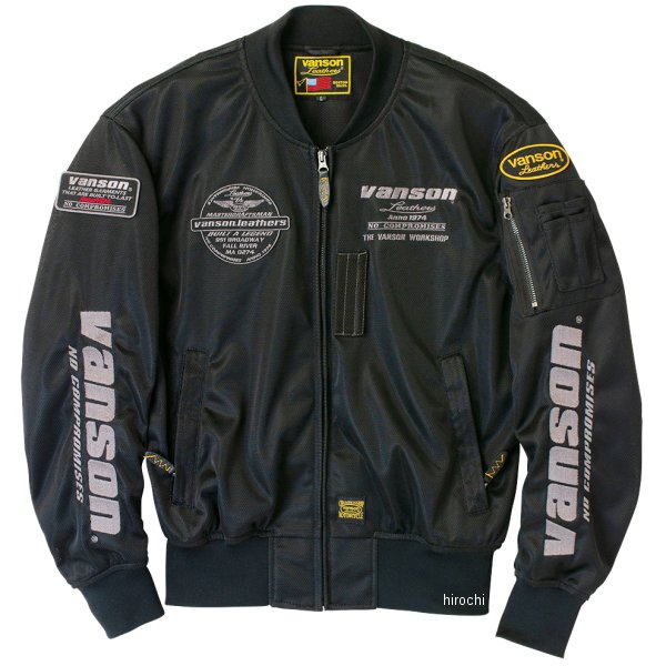 VANSON MA-1 バイクジャケット 黒 Mサイズ 【公式通販】