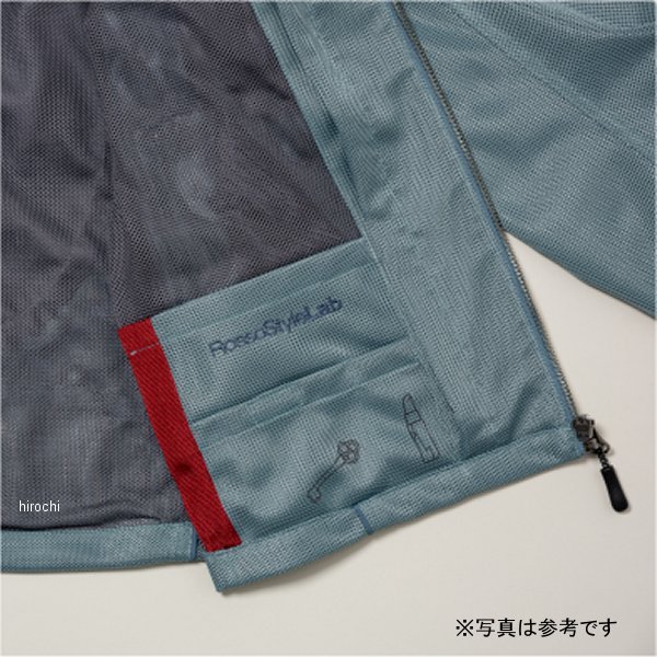 ロッソスタイルラボ Rosso StyleLab 春夏ひな型 スタイルアップメッシュジャケット S.薄墨色 L+大きさ 4580412754839 WO店