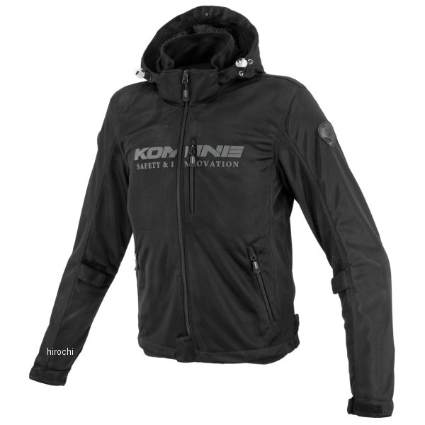 JK-176 コミネ KOMINE 春夏モデル エニグマライト メッシュパーカ KOMINEブラック Lサイズ 4582611242827 WO店