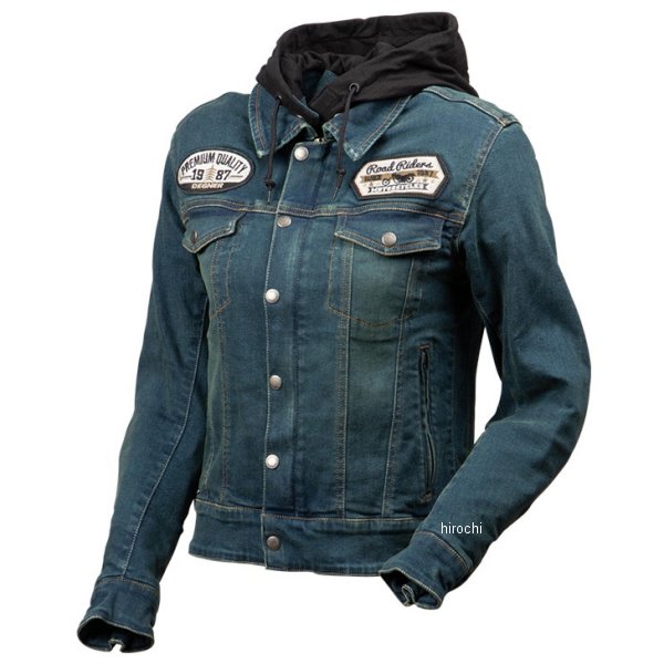 デグナー DEGNER 春夏モデル レディース フード付デニムジャケット ヴィンテージネイビー Mサイズ 4524486110245 WO店