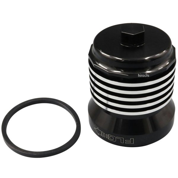 ピーシーレーシング PC RACING FLO オイルフィルター ブラック &amp; ポリッシュフィン ショベル PCS5BC WO店
