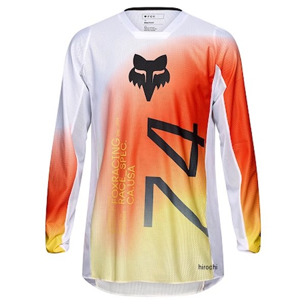 フォックス FOX 180エアージャージ ヘイズ 白 Lサイズ C0636 WO店