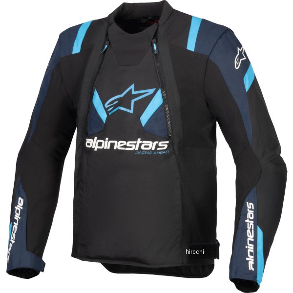 アルパインスターズ 春夏モデル ジャケット T-STUNT AIR JACKET 黒/ダークブルー/ブライトブルー Lサイズ 8059347539997 WO店