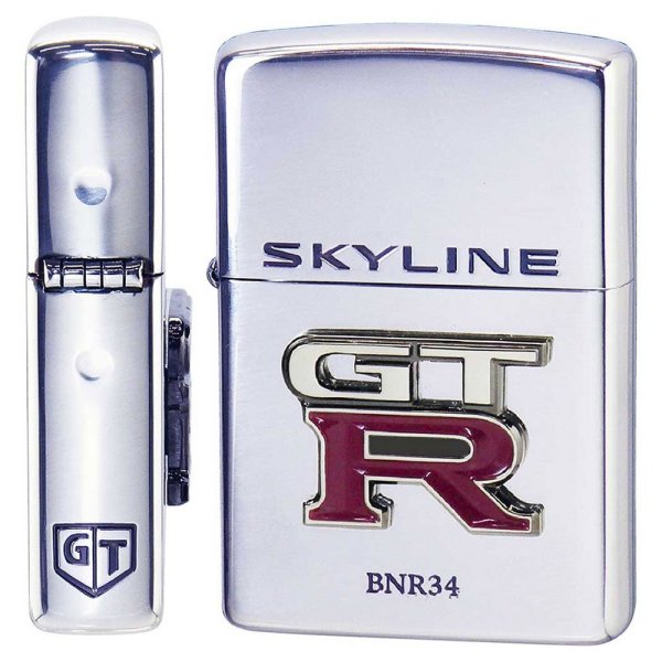 ジュウロクホウイ 日産 Zippo エンブレム GT-R BNR34 シルバー 4982397640662 WO店