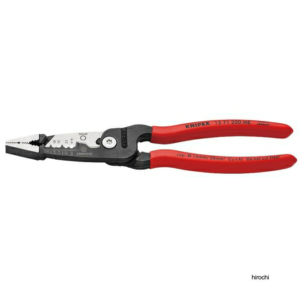 クニペックス KNIPEX ワイヤーストリッパー メートルモデル 200mm プラスチックコートハンドル 1371-200ME WO店