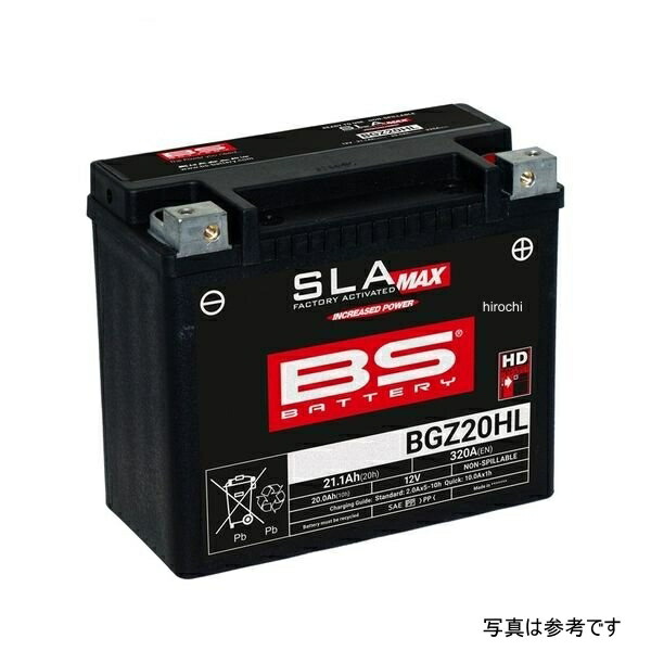 BSバッテリー SLA-Max 液入充電済タイプ YTX20HL-BS 互換品、BTX20HL 互換 BGZ20HL WO店