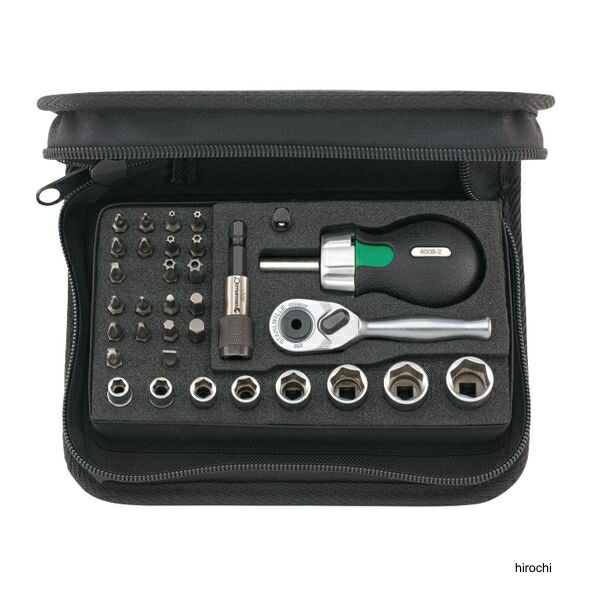 スタビレー STAHLWILLE 33点組 1/4ラチェットソケットビットセット ソフトケース付 40/29/4SCI WO店