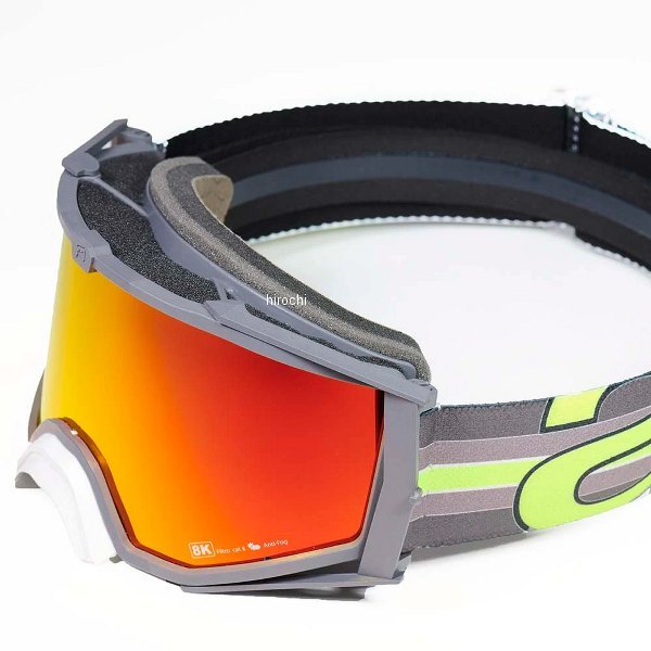 アリート ariete 8K TOP FLUO ゴーグル フレーム：グレー/レンズ：レッドミラー/ストラップ：グレー 4550646164087 WO店 10,780円