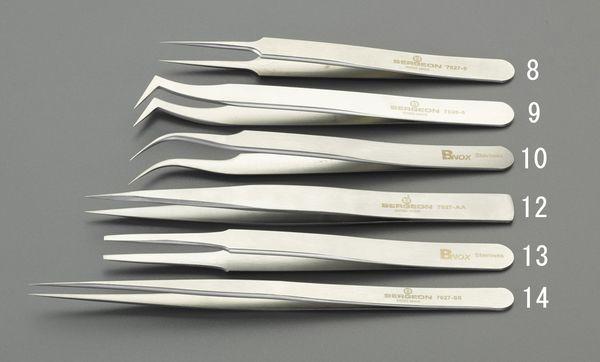 115mm 精密用ピンセット(先曲/ステンレス 000012295168 WO店の通販は