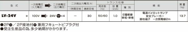 AC100V→AC 24V 降圧トランス 000012291951 WO店_1
