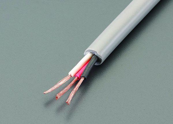 エスコ ESCO 1.25m?ux20m/3芯 ビニールキャブタイヤケーブル EA940AG-638 WO店_1