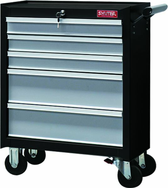570x345x650mm/ 5段 ツールワゴン EA956FD-1A WO店