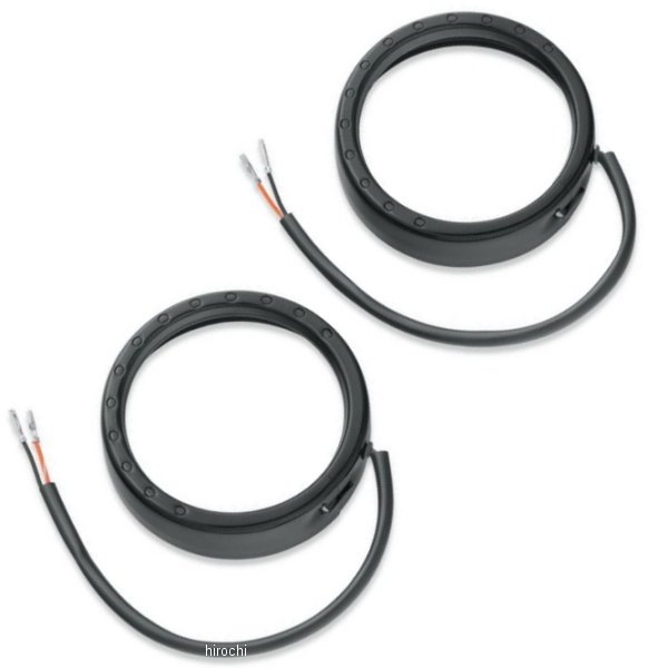 ハーレー純正 4インチ補助ランプ エレクトラグロー・ライトリング グロスブラック(左右ペア) 61400141 WO店の通販は