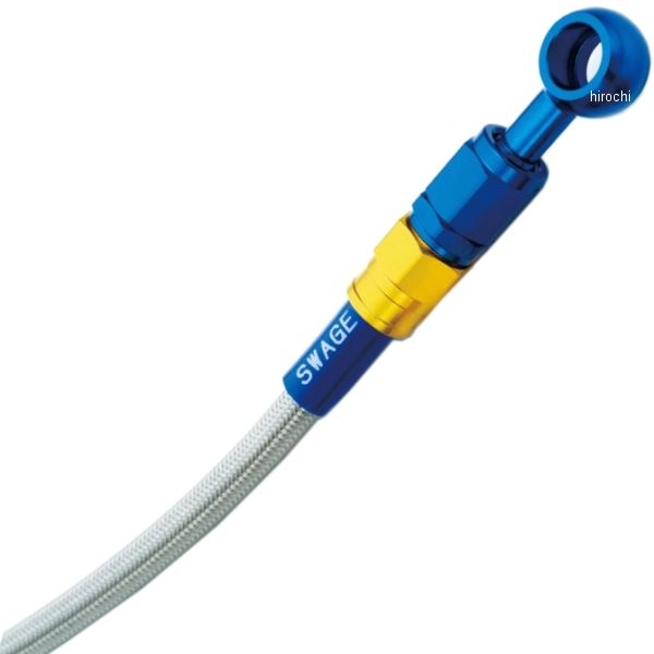 スウェッジライン SWAGE-LINE リア ブレーキホースキット 05年-15年 マグザム ゴールド/青 クリア WO店の通販は 9,510円