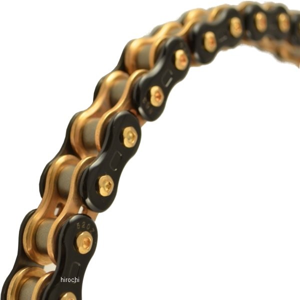 EKチェーン 江沼チェーン スリード Threed シリーズ 黒/ゴールド (120L) カシメ WO店の通販は