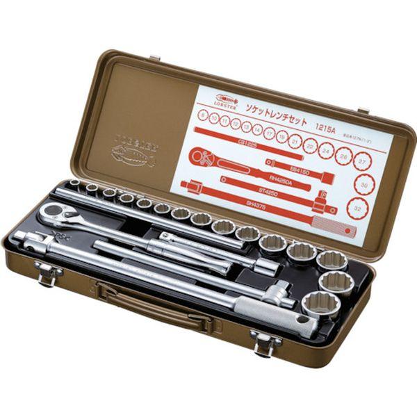 (株)ロブテックス エビ ソケットレンチセット 差込角12.7mm 12角 1215A-TN WO店