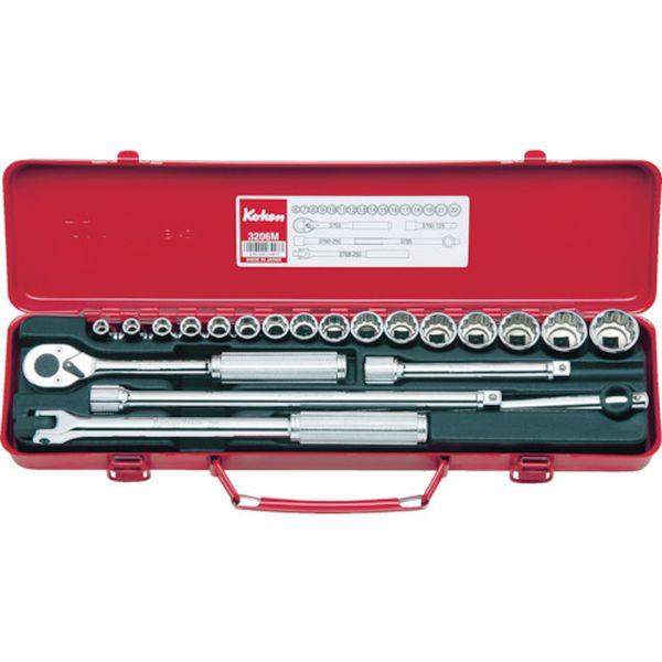 (株)山下工業研究所 コーケン ソケットセット 差込角9.5mm 3206M-TN WO店